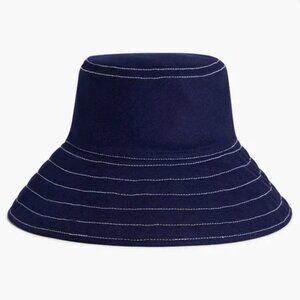 Hill House Home The Sun Hat Navy Cotton Canvas
